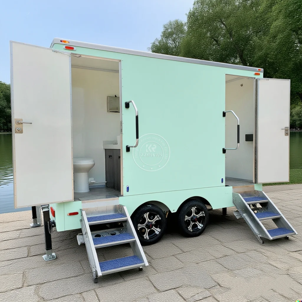 

Outdoor Luxury Toilet Trailer Beach Wedding Outdoor Party Portable Toilets Mobile Trailer Mobile Trailer Toilets