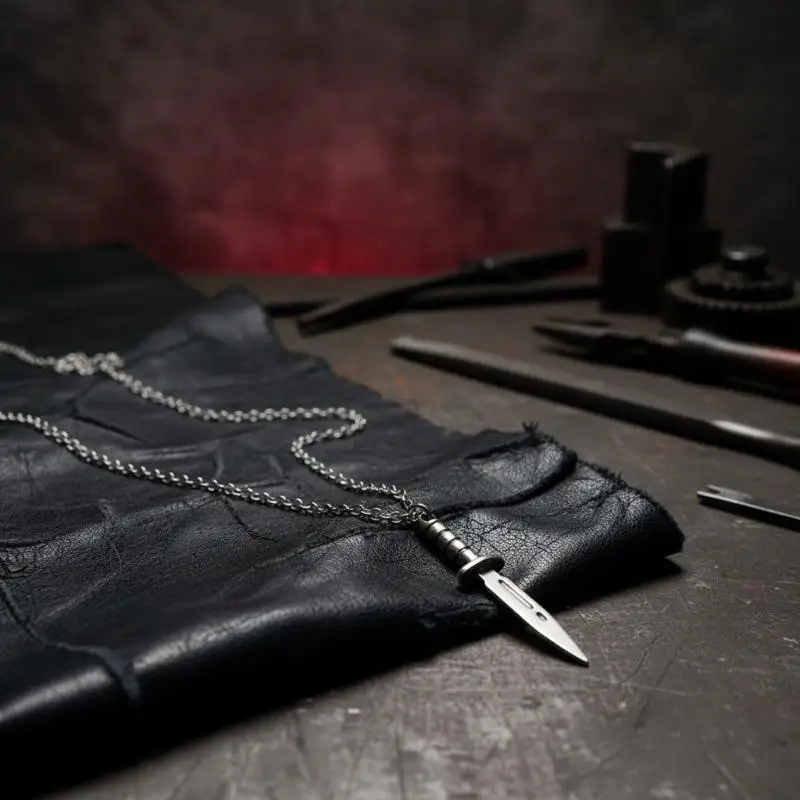 New Gothic Knife Dagger Pendant Chokers Necklace For Men Women Gril Boy Punk Hip Hop Jewelry Accessories Gift