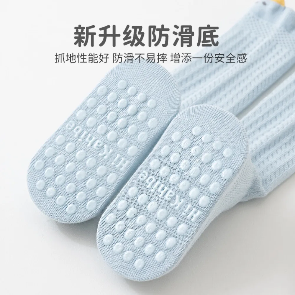 

Summer Mesh Anti Mosquito Socks Baby Thin Cotton Toddler Non Slip Floor Socks Kids Breathable Long Stockings 1pair