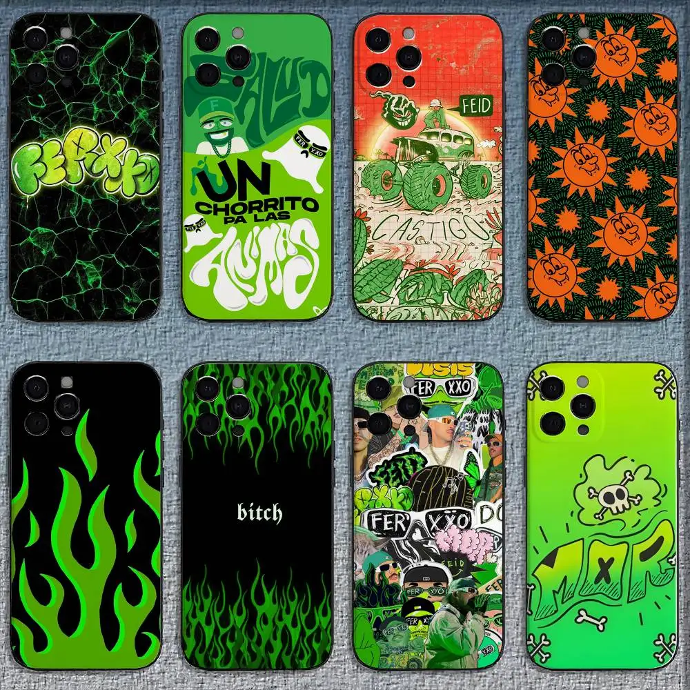 

Чехол для телефона Singer F-Feid Ferxxo SIXDO, мягкий силиконовый чехол для iPhone 16, 15, 14, 13, 12, 11 Plus Pro Max Plus