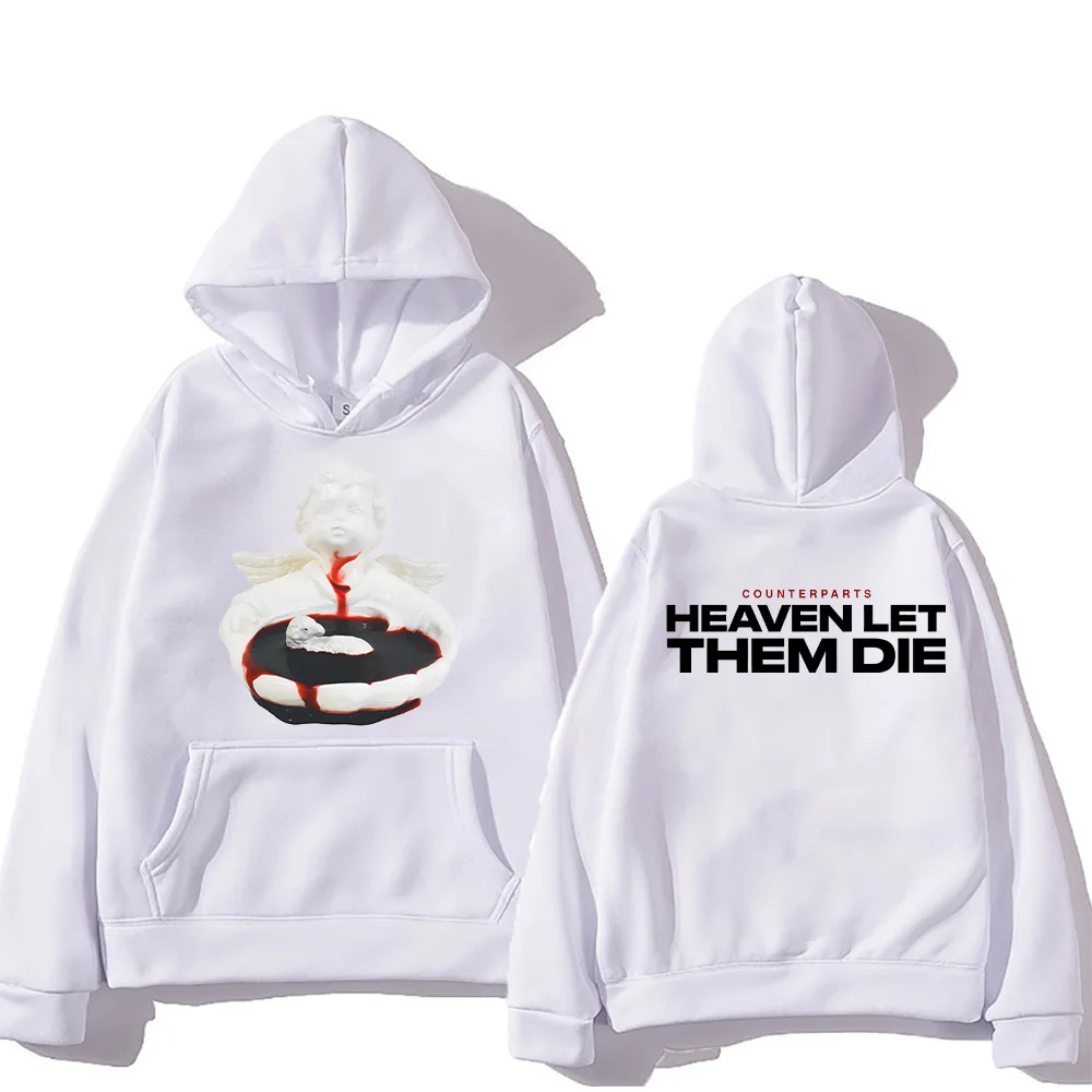 Counterparts Heaven Let Them Die New EP Sweatshirts Fan Gifts Two Sides Classic Hoodies Unisex Creative High Street Loose Hoody