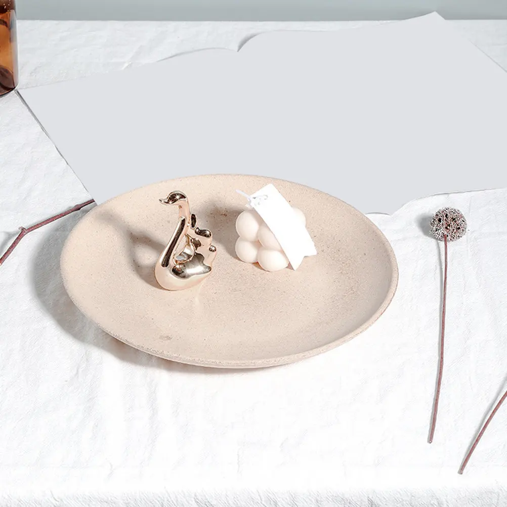 

Круглый поднос для демонстрации ювелирных изделий, 1 шт., изысканная деревянная подставка ручной работы, легкий портативный органайзер для ожерелий, серег, браслетов, ключей