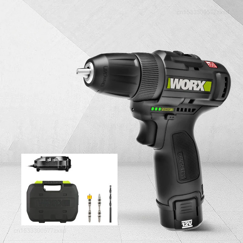 Xiaomi New WORX WE210 Brushless Hand Electric Drill 12V Smart Cordless Electric Screwdriver Household Lithium Battery Drill Tool