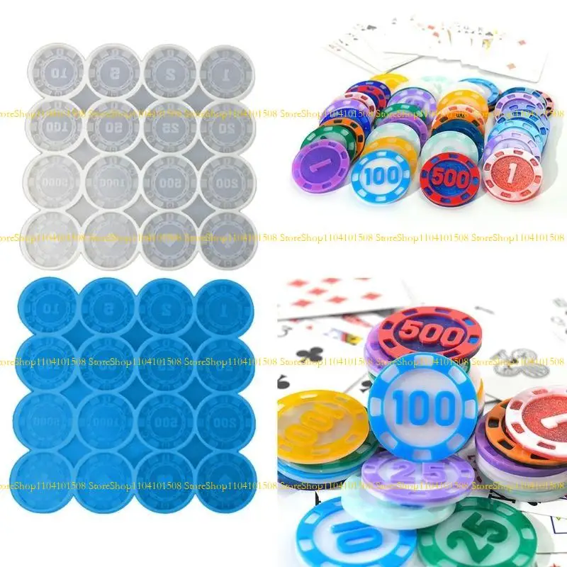 15YC DIY Chips Spielmünzen Epoxidharzform Gedenkmünzen Silikonform – Detail 1