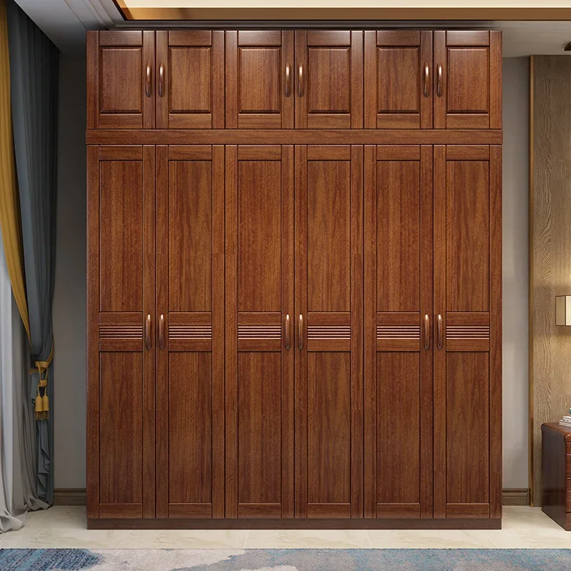 Log cabinet household bedroom modern simple multi-layer storage combination