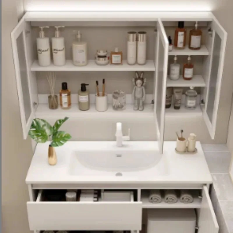 White Bathroom Cabinets Drawer Storage Shelves Luxury Slim Corner Bathroom Cabinets Toilet Casa Arredo Home Furniture