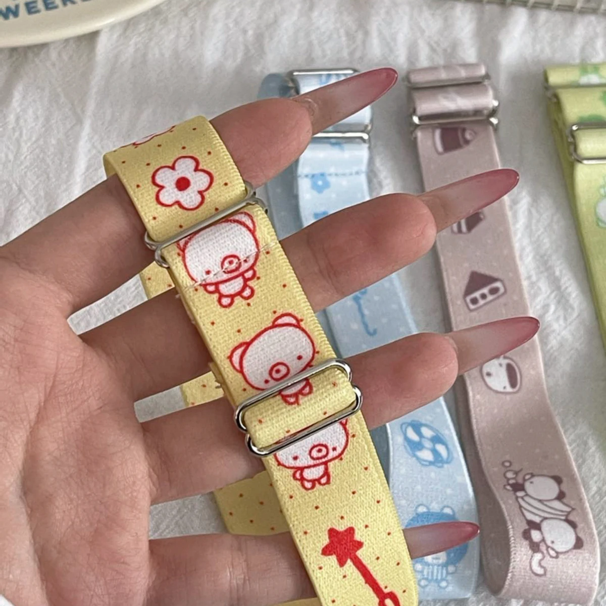 Cute Adjustable Elastic Band for Journal Fits A7 M5 A6Per A5 B6 All Sizes Storage Strap Anti Bulging Notebook Cover WAKAWAKA - view 4