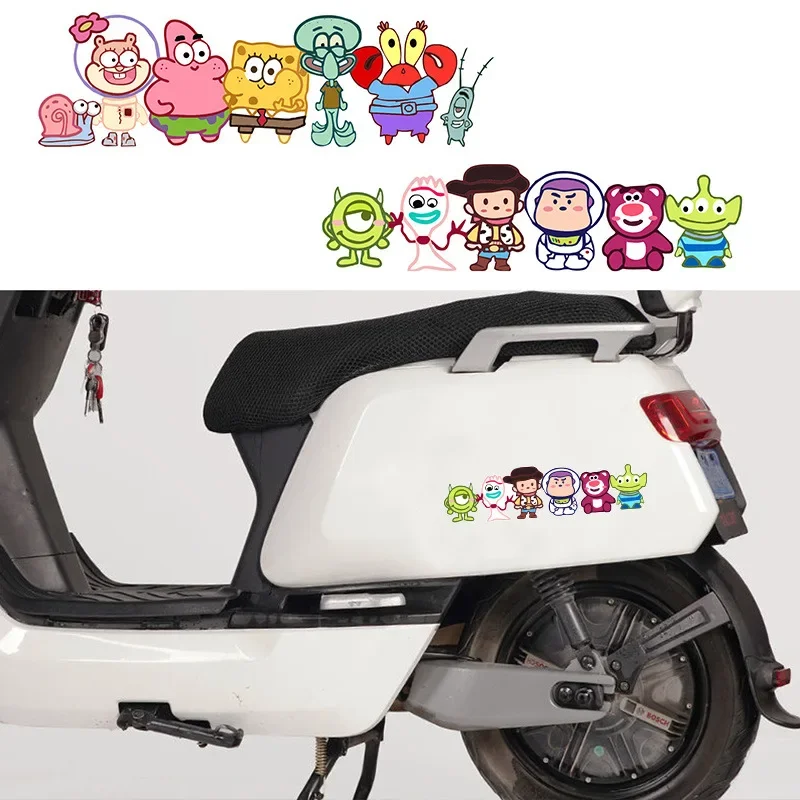 Cartoon Anime SpongeBob Patrick Star Toy Story Buzz Lightyear Car Sticker Motorcycle Sticker Scratch Sticker Wholesale