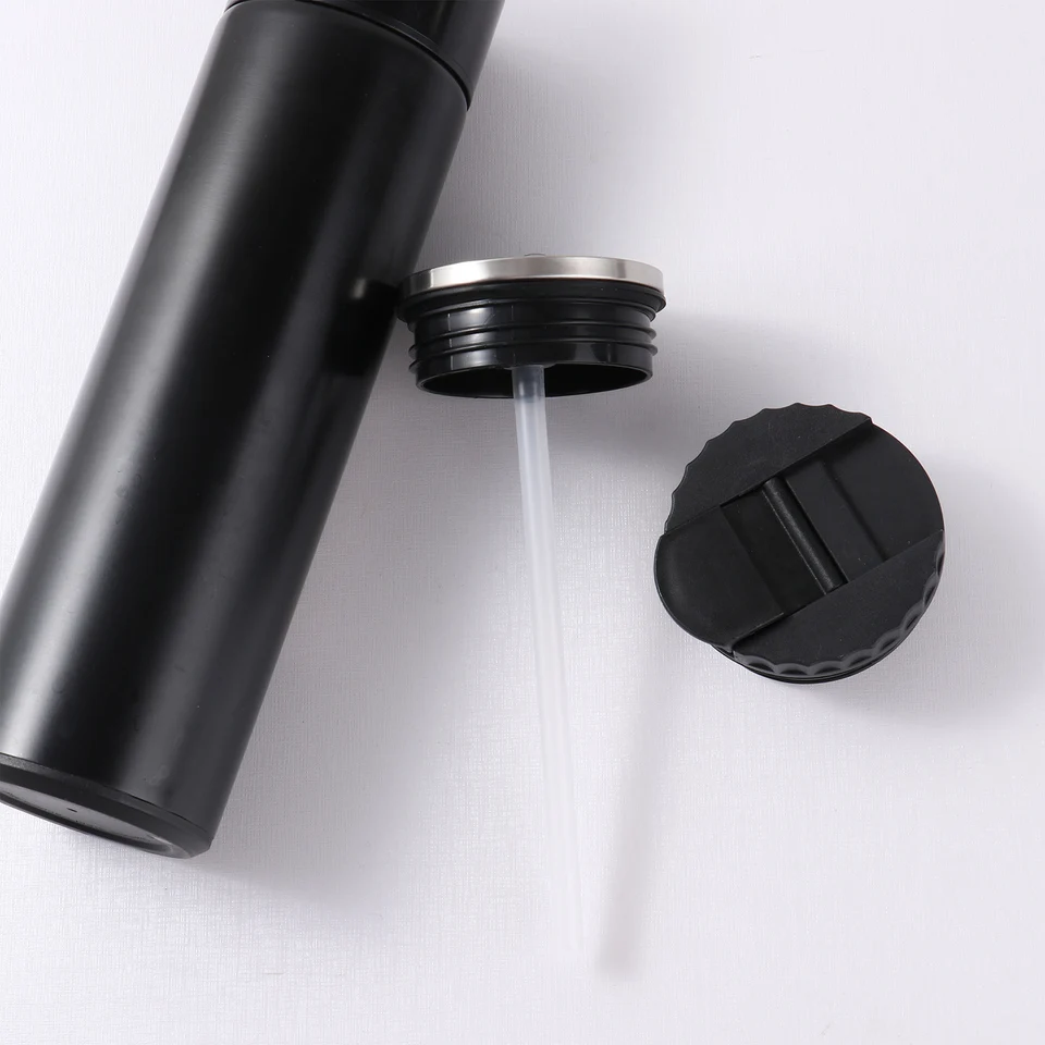 2Pcs Silicone Vacuum Bottle Lids Spill-Proof Splash Resistant Straw-Friendly Cup Lid Plastic Flap Cover Accessory