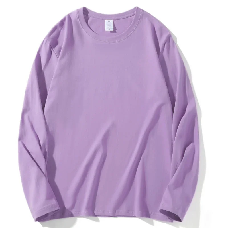 New Autumn Women Casual Daily Underwear Long Sleeve Tops Lady Comfortable Cotton Clothes Female Concise Versatile Loose T-shirts