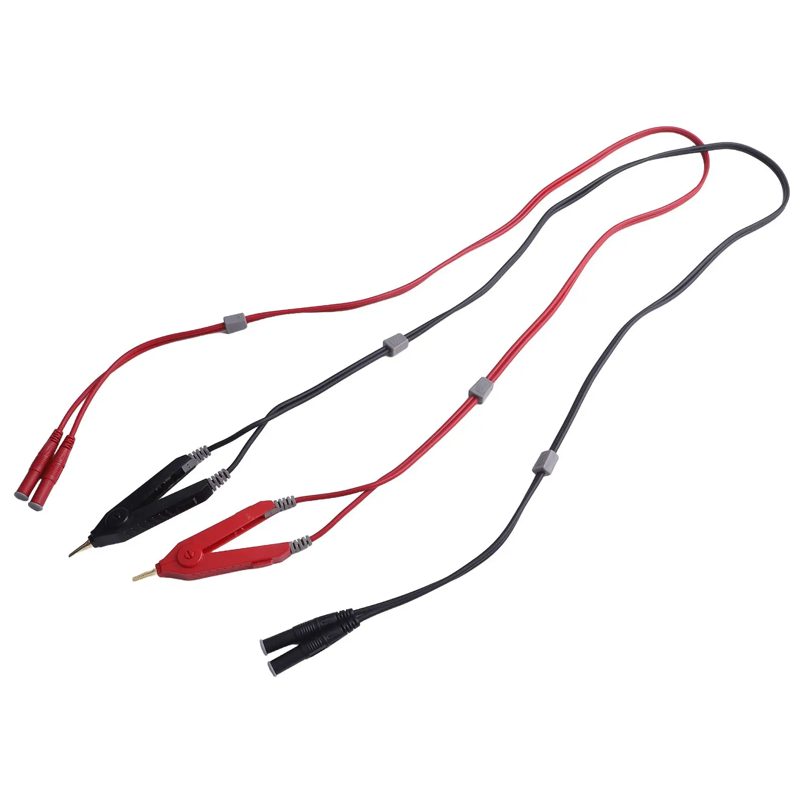 Test Leads P70075A with Kelvin Clips and 4mm Banana Jacks Perfect for Multimeters and Impedance Analyzers 1 2m