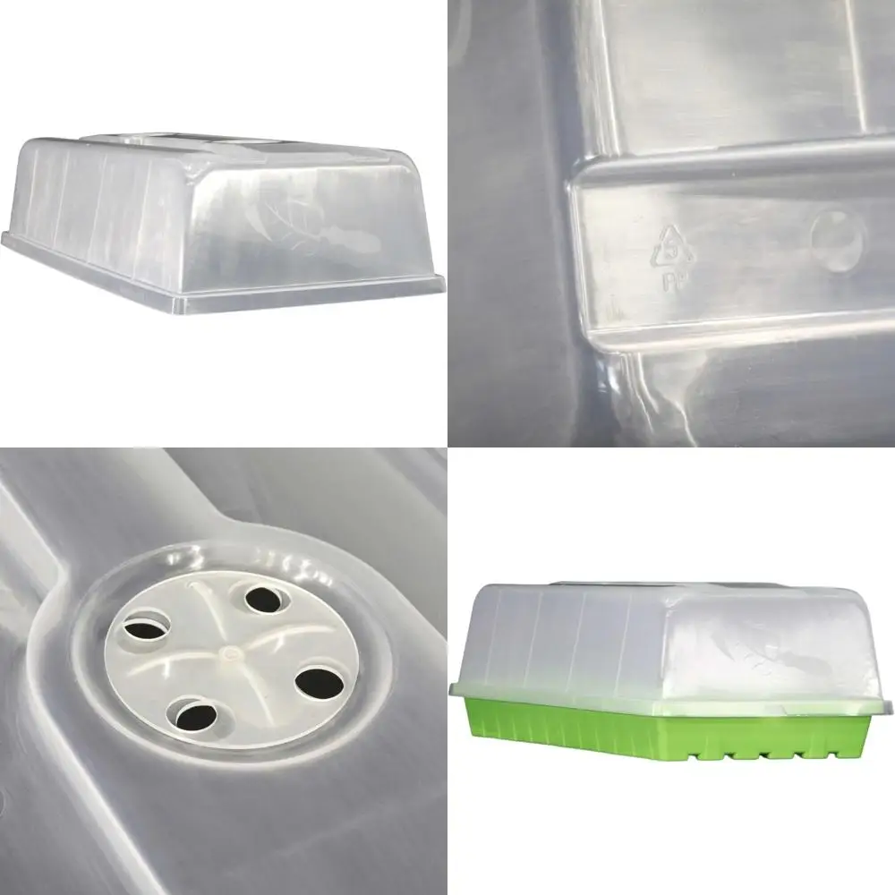 

Bootstrap Farmer Humidity Domes 6 Inches Tall Extra Strength 5-Pack for Seed Propagation and Cloning in 1020 Grow Rooms