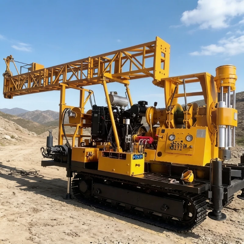 Crawler Fully Hydraulic Core Drilling Rig Vertical Shaft Core Exploration Drilling Rig Factory Direct Sales