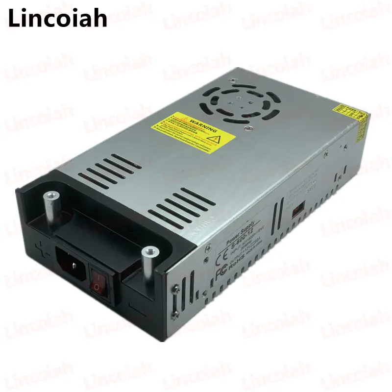 

AC 100-240V Switching Power Supply DC 12V 50A 600W Cracodile Alligator clip SMPS for Portable GX Compressor for Pneumatics