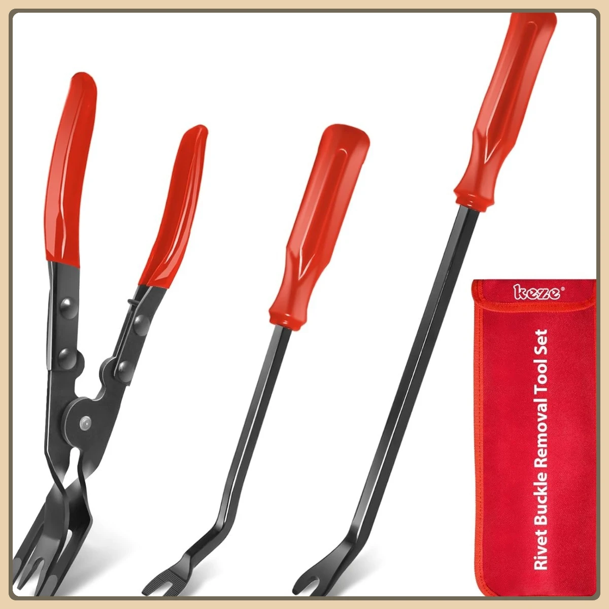 

Набор инструментов для снятия обшивки автомобиля, 3 шт., плоскогубцы для заклепок для пластиковых креплений на приборной панели автомобильных дверей