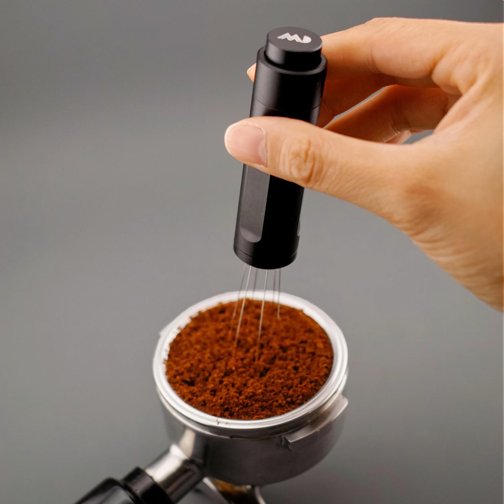 MADBALL design, Coffee WDT Distribution Tool, Retractable Design with Magent, Espresso Powder Stirrer