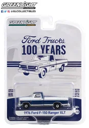 GREENLIGHT 1/64 1976 forford F-150 Ranger XLT pickup 100 years Favorite Die Casting Alloy Car Model Ornament