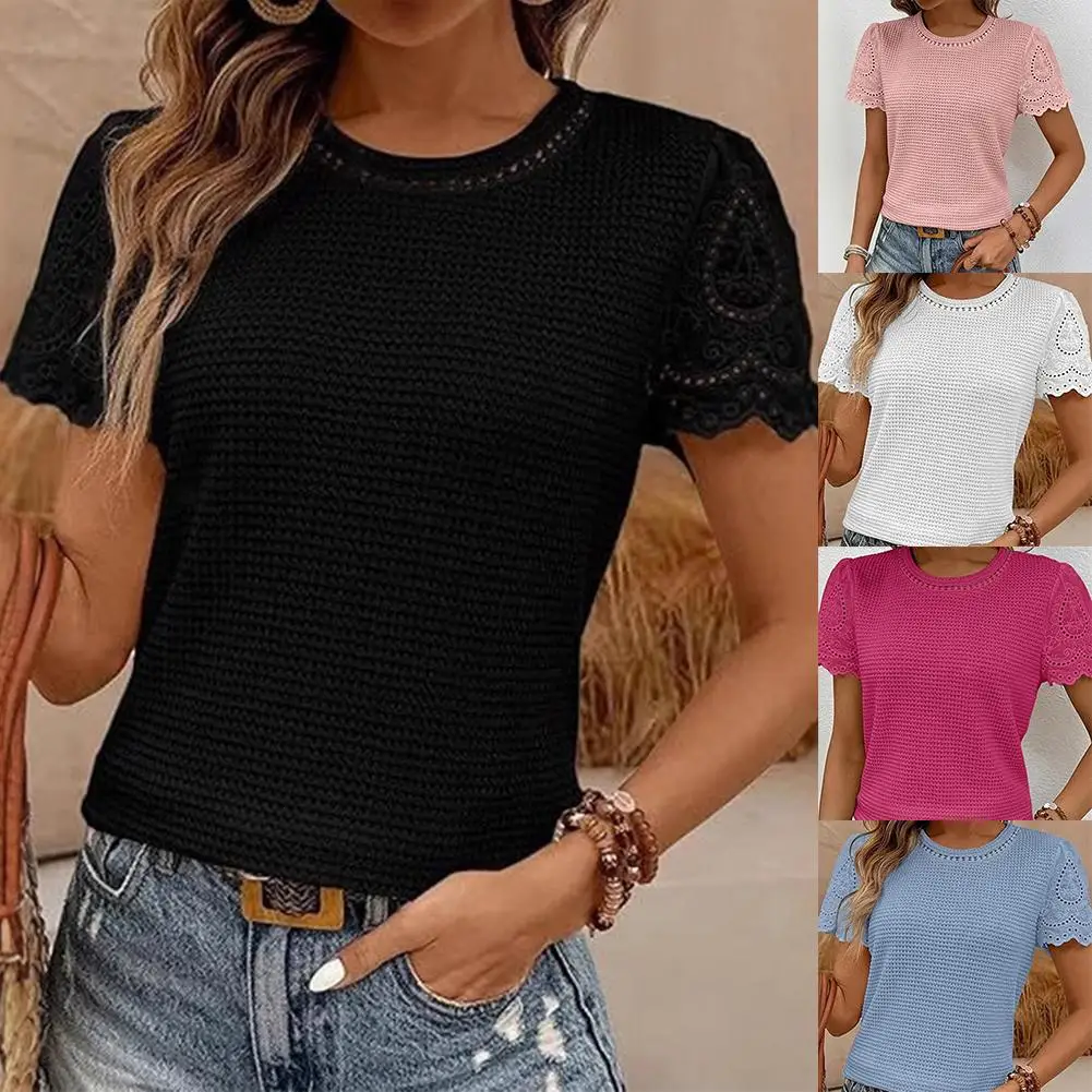 نزهة عادية عادية الدانتيل المرأة قصيرة الأكمام L التمثال 102 سنتيمتر طول 66 سنتيمتر حالة جديدة العلامة التجارية مرونة معتدلة