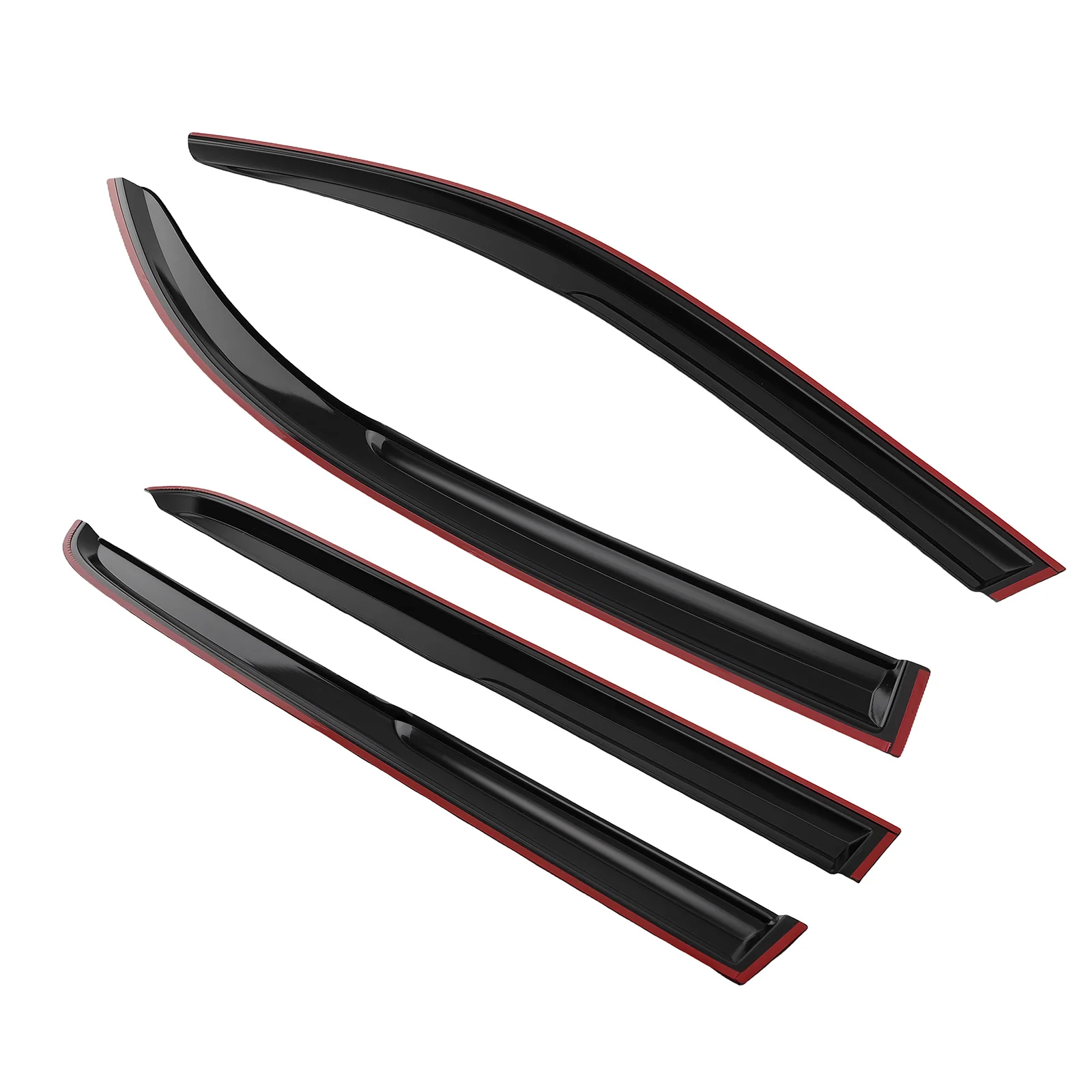 

Window Rain Guard Deflectors for Toyota Tacoma Double Cab 2005-15 Outside Mount