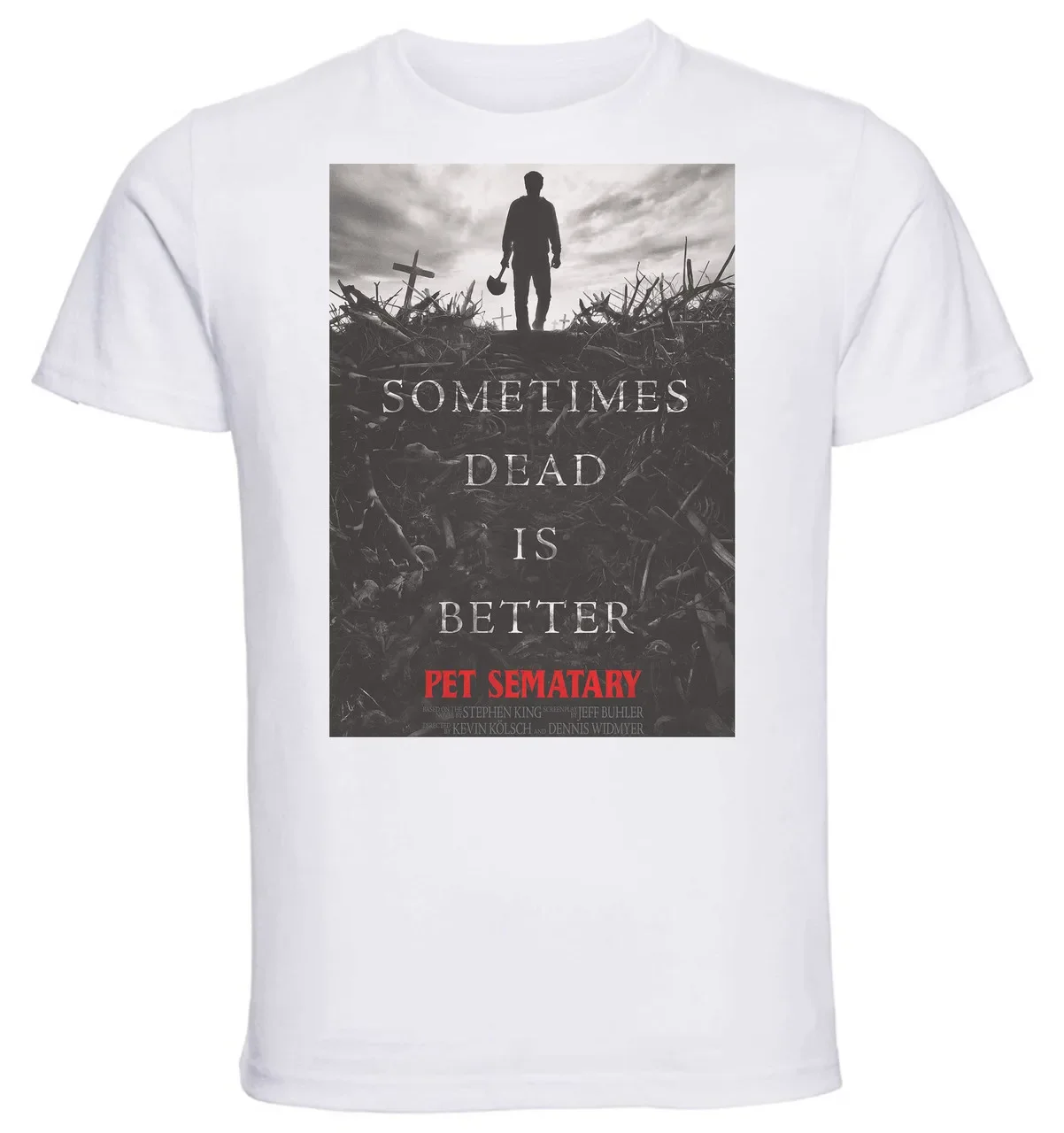 T-shirt Unisex - White - Pet Sematary Playbill A