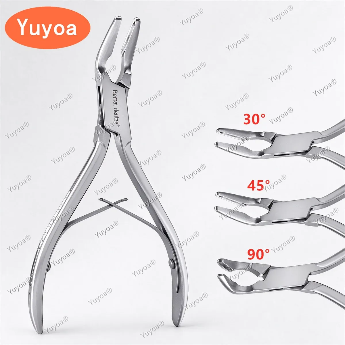 1PC Dental Bone Rongeur 30°/45°/90° Curved Stainless Steel Bone Cutting Forceps for Implant Oral Surgery Dental Instrument Tool