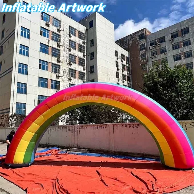 Custom Built Party Supplies Giant Inflatable Rainbow Arch for Corporate Events Toys