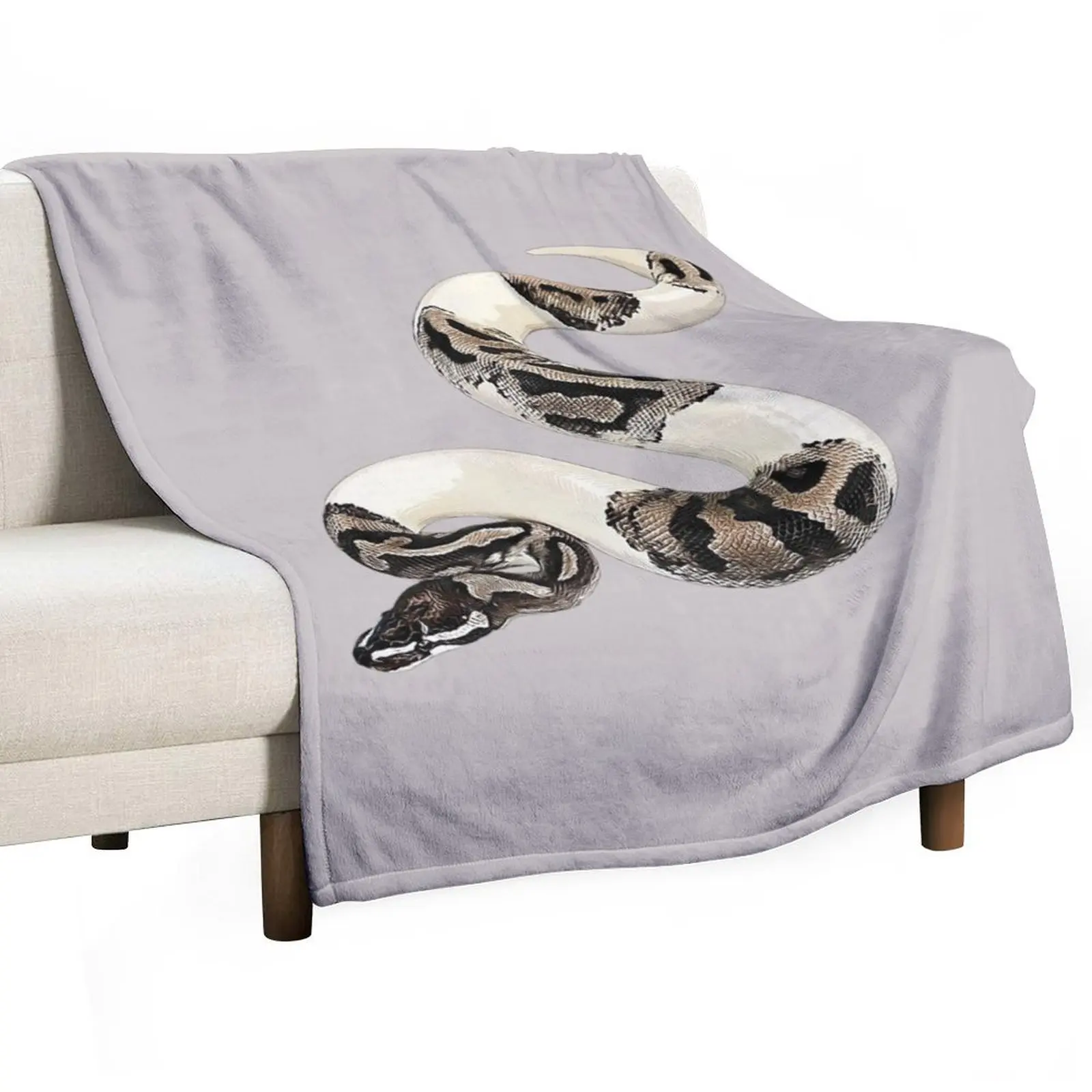 Ball Python Axanthic Pied Snake Throw Blanket Winter beds Moving bed plaid Blankets