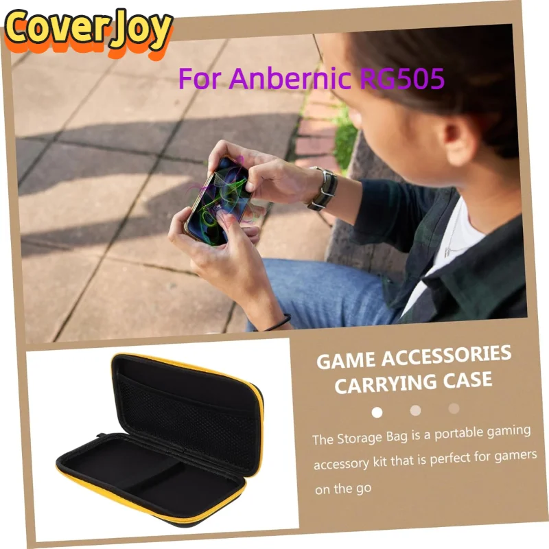 

CoverJoy Protective Case for RG505 Handheld Game Console Portable Carry Bag Shockproof EVA Hard Shell with Mesh Pocket Black