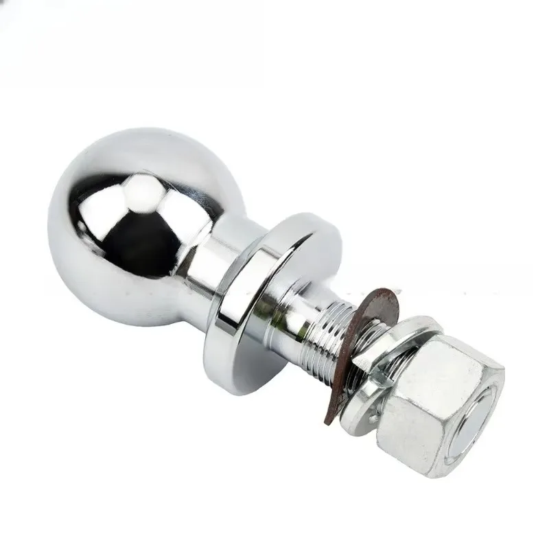Lyr para montaje De enganche cromado De 50mm, vástago De bola De remolque, capacidad De diámetro, piezas De remolque, RV, Camper, caravana, Bola De Remolque Con
