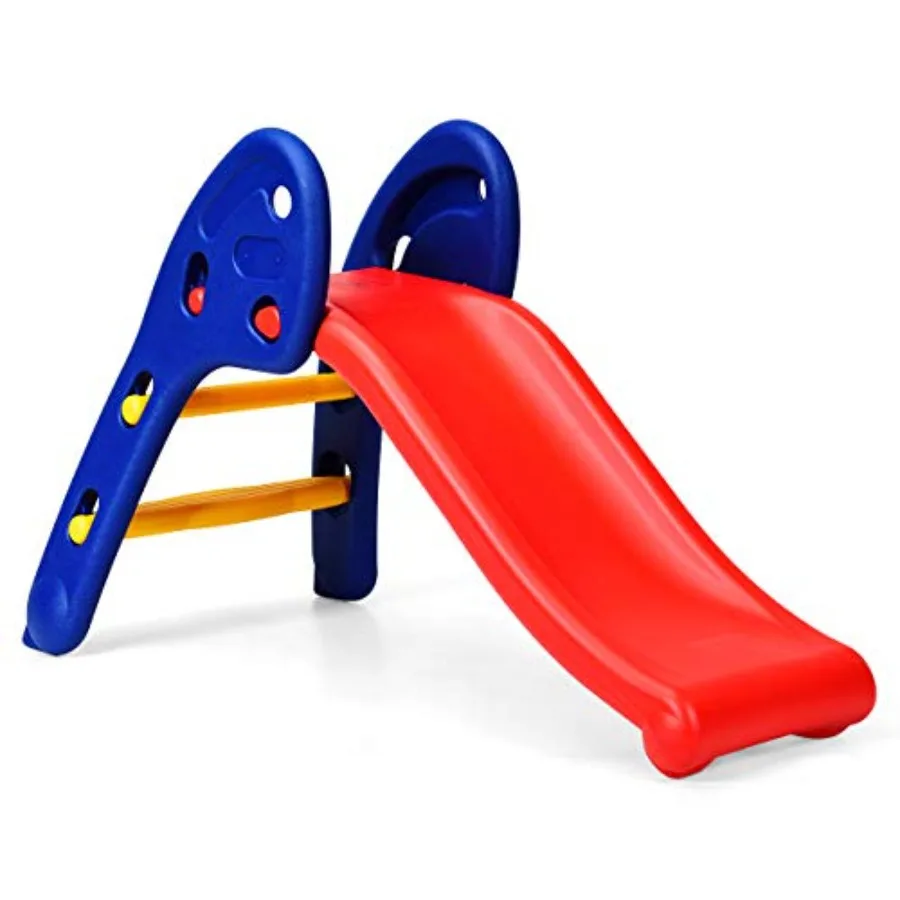 

Toddler Slide Sturdy Folding Baby Slide Playground Slipping Slide Climber for Indoor and Outdoors Use Plastic Slide First Slide