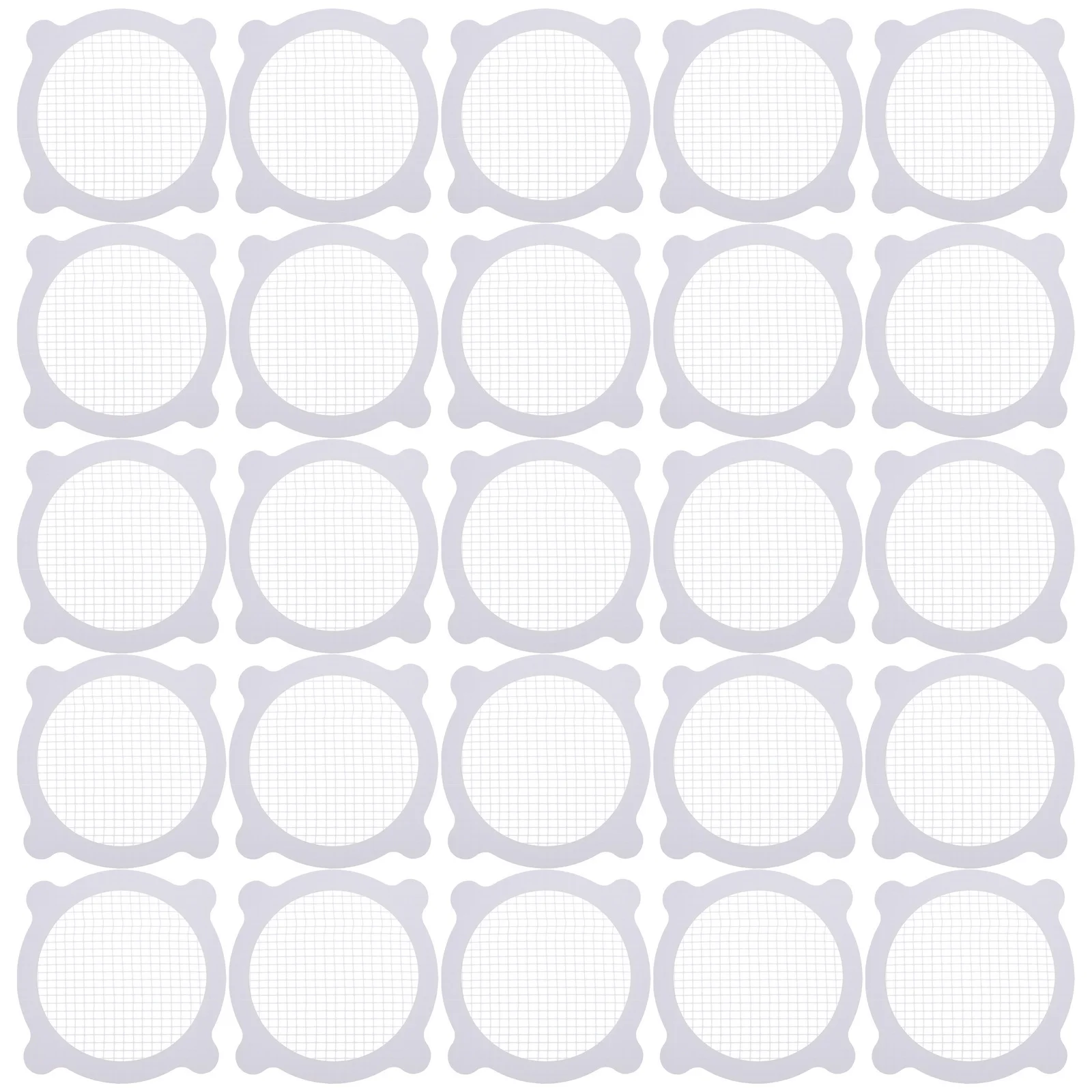 25 قطعة من ملصقات فلتر الشعر ذات الشكل الفريد وشاشة تصريف الأرضية وشارات حوض المطبخ لاصقة بدون بقايا