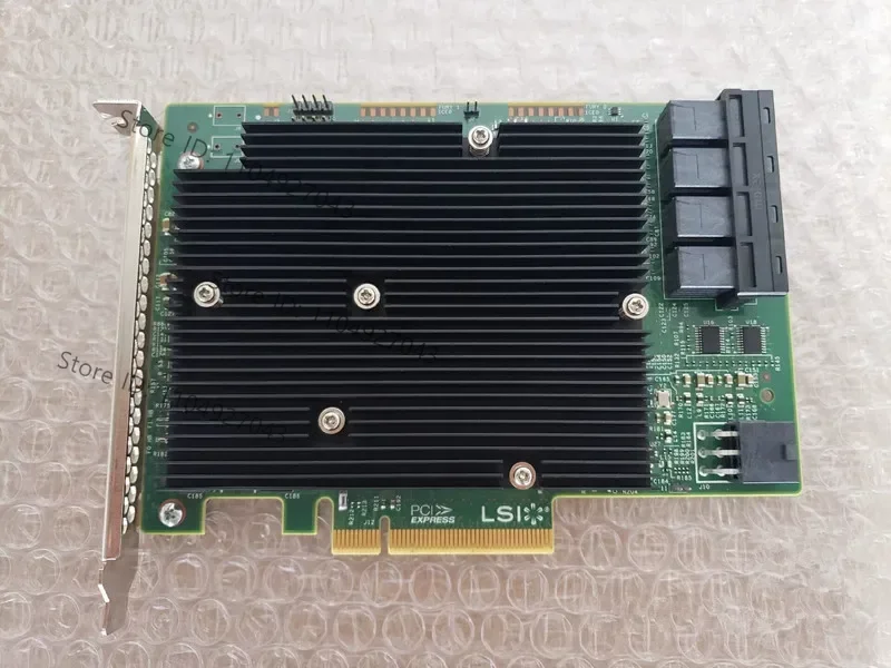 LSI SAS 9300-16I 12GB/S HBA 버스 어댑터 카드 IT 모드 4*SFF-8643 SATA 케이블