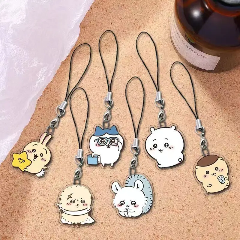 Jiyi Handykette Momonga Hachiware うさぎ USAGI ちい/.かわ Handy-Anhängerkette Niedliche Cartoon-Figur Kleines Geschenk