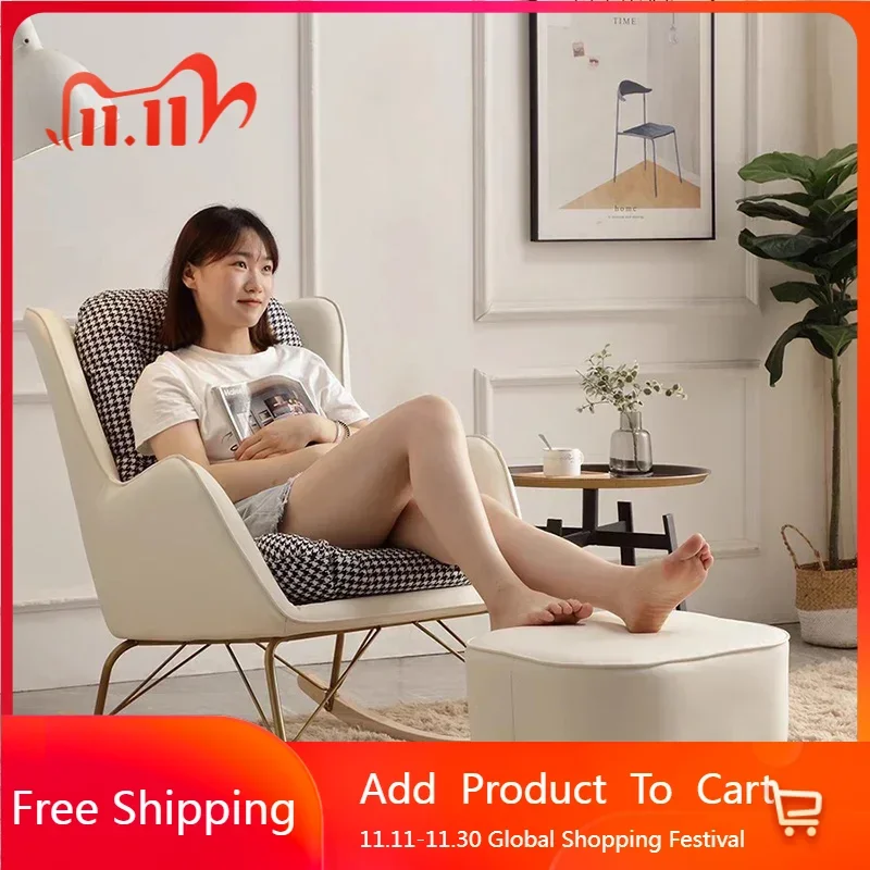 

Стулья-качалки для гостиной Accent Офисное кресло Дизайнерские стулья Tumbonas Роскошный трон для чтения Poltrona Мебель для дома