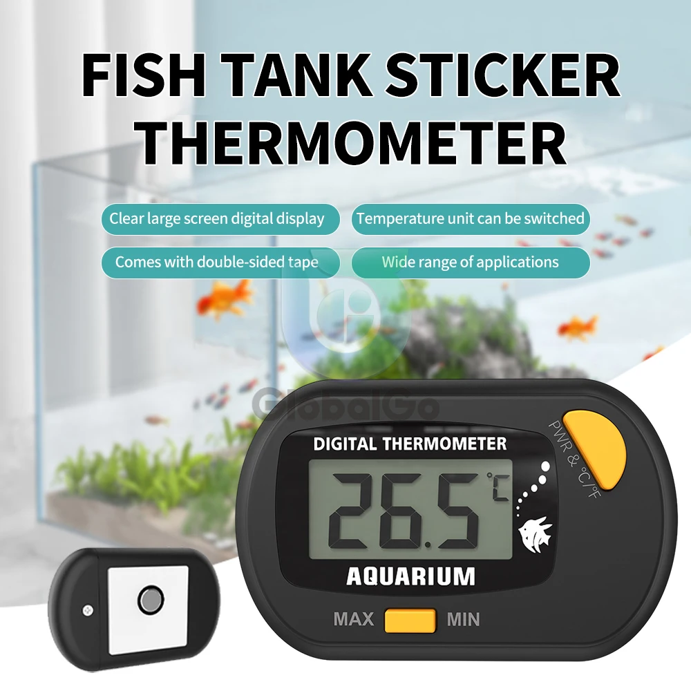 Digital LCD Electronic Temperature Measurement Fish Tank Temp Meter Aquarium Thermometer Temperature Control Accessories