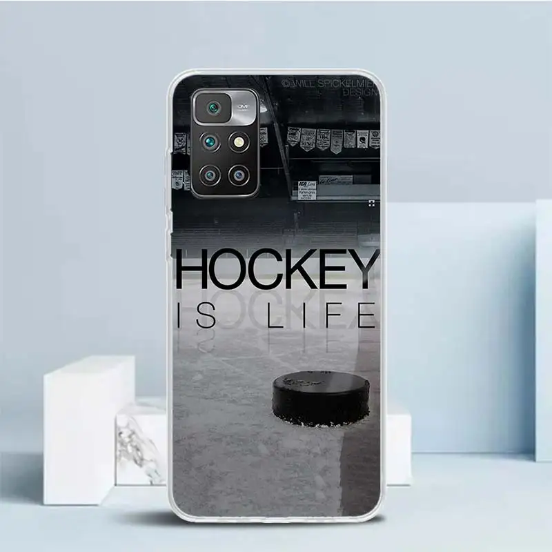 Ice Hockey Rink Sport Soft Cover for Redmi 12 12C 10 10A 10C 9 9A 9C 9T Print Phone Case 8 8A 7 7A K20 6 Pro 6A S2 K40 Pattern C