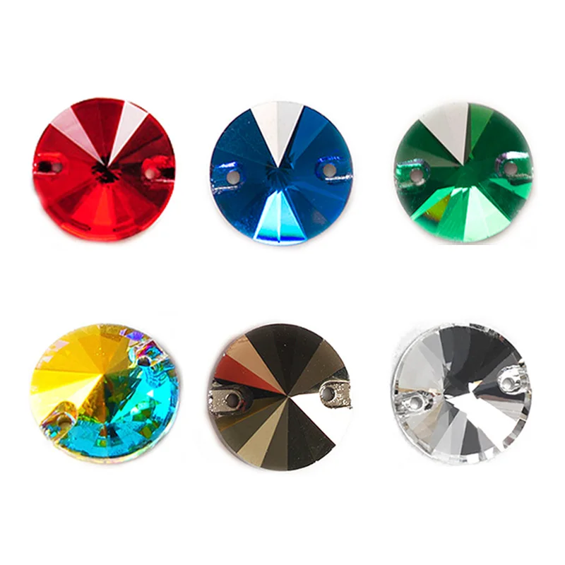 

YANRUO 3200 Круглый выгодный пакет для шитья камни стеклянные бриллианты драгоценные камни с плоским основанием для шитья ювелирные изделия для одежды