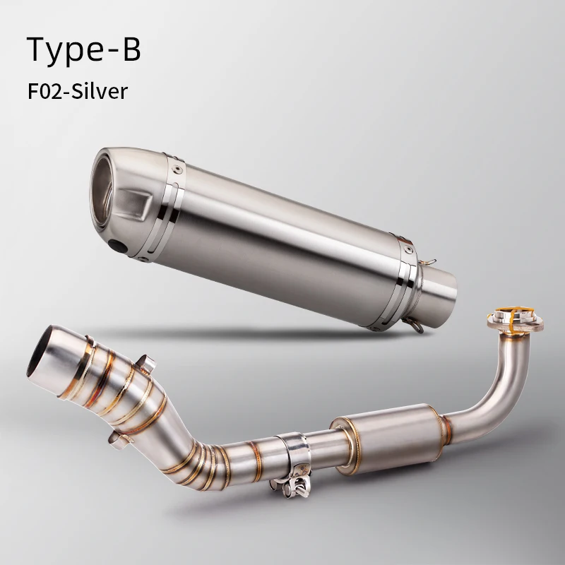 

STLF NVX155 Motorcycle Exhaust Full System Modified Front Middle Link Pipe Slip on Muffler for Nmax155 NVX 155 Aerox 155