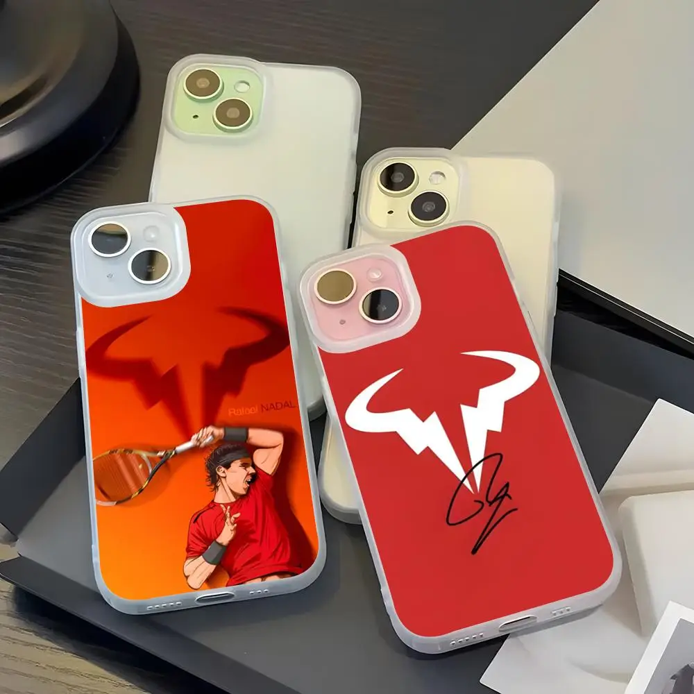 Funda de teléfono Tennis Superstar Rafael Nadal para Iphone 16 Pro Max 11 13 12 14 15 Pro 7 8 Plus XR XS MAX 15Plus cubierta a prueba de golpes