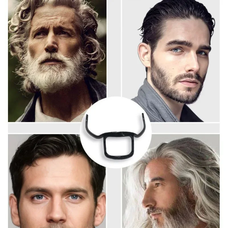 High Quality Practical Silicone Men\'s Beard Shaping Beard Shaper Tool Neckline Guide Easy Clean and Carry Out Beard Shaper