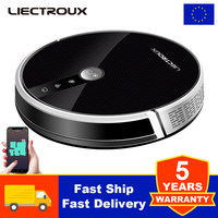 LIECTROUX C30B Robot Vacuum Cleaner AI Map Navigation,Smart Partition,WiFi App,6000Pa Suction,Dry and Wet Mopping,Disinfection