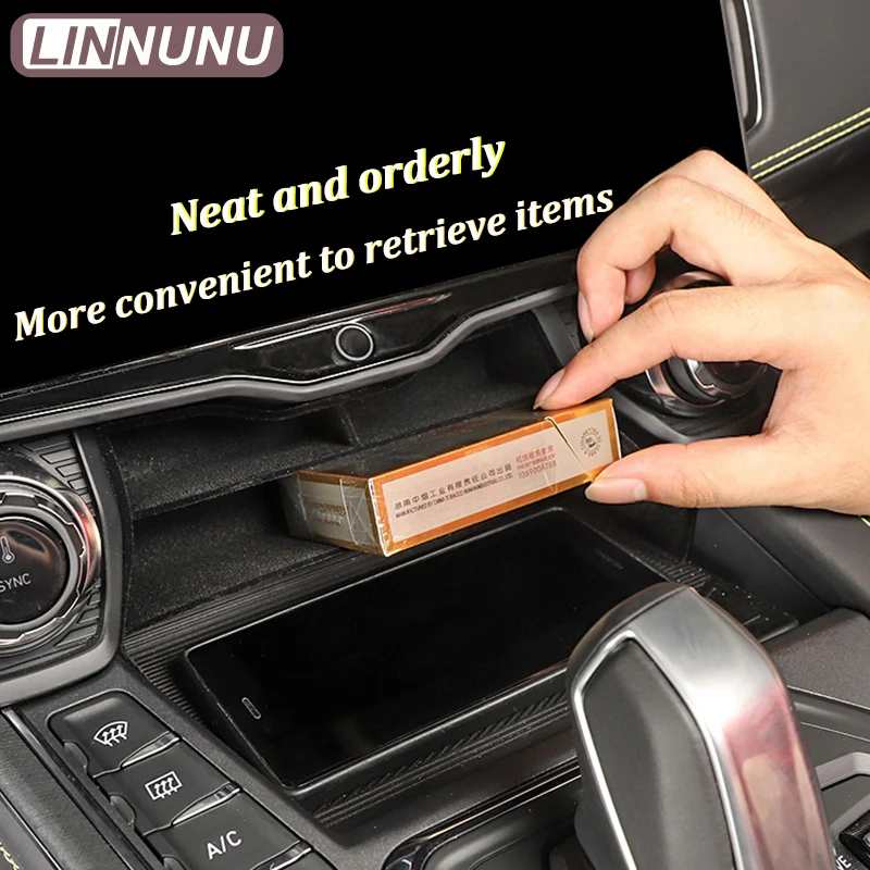 LINNUNU Lynk&Co 01 2021-2023 Central control storage box retrofit Organizer Tidying ABS Interior Automobiles Parts Storage