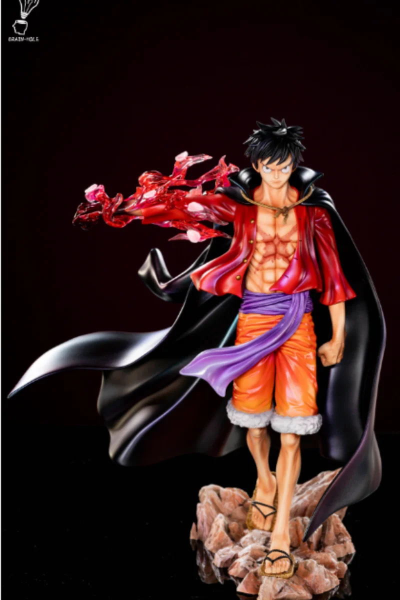 23Cm Resin Gk Brain Hole Studio One Piece Monkey D. Luffy Anime Action Figure Collectible Model Garage Kit Statue Doll Toys Gift