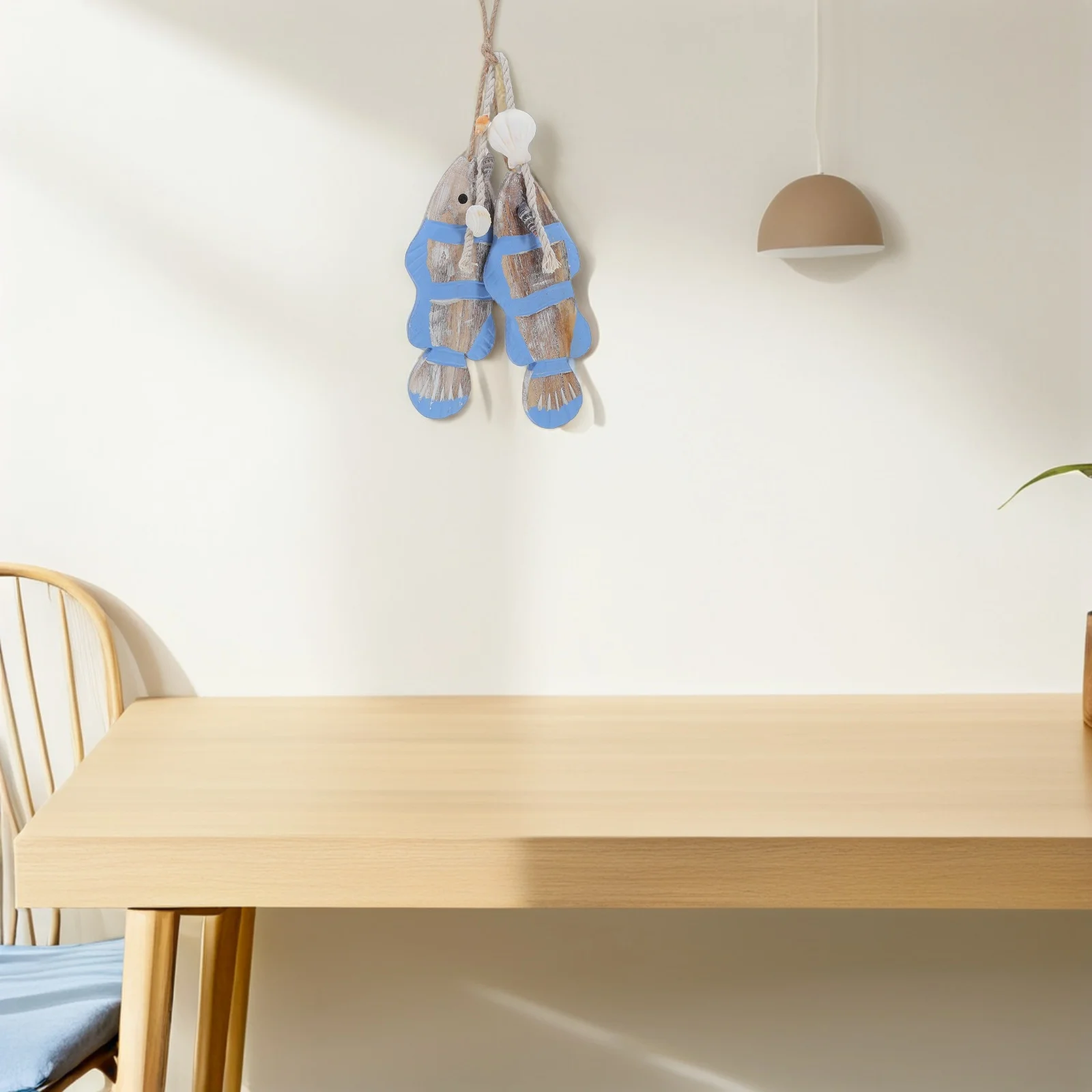 

Wooden Carved Fish Wall Hanging Mediterranean Style Nautical Ornament Rustic Coastal Home Decor For Living Room Bedroom Bathroom