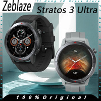 Zeblaze Stratos 3 Ultra Smart Watch GPS with Barometric Altimeter Dual-band GNSS Bluetooth Phone Calling Smartwatch Custom