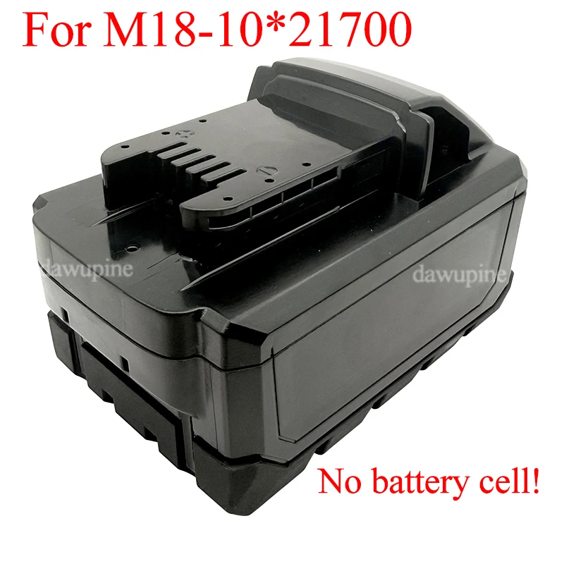10 Cores 21700 Battery Storage Box BMS PCBA For Milwaukee 18V Li-ion Battery Protection Circuit Board Plastic Case Shell Housing