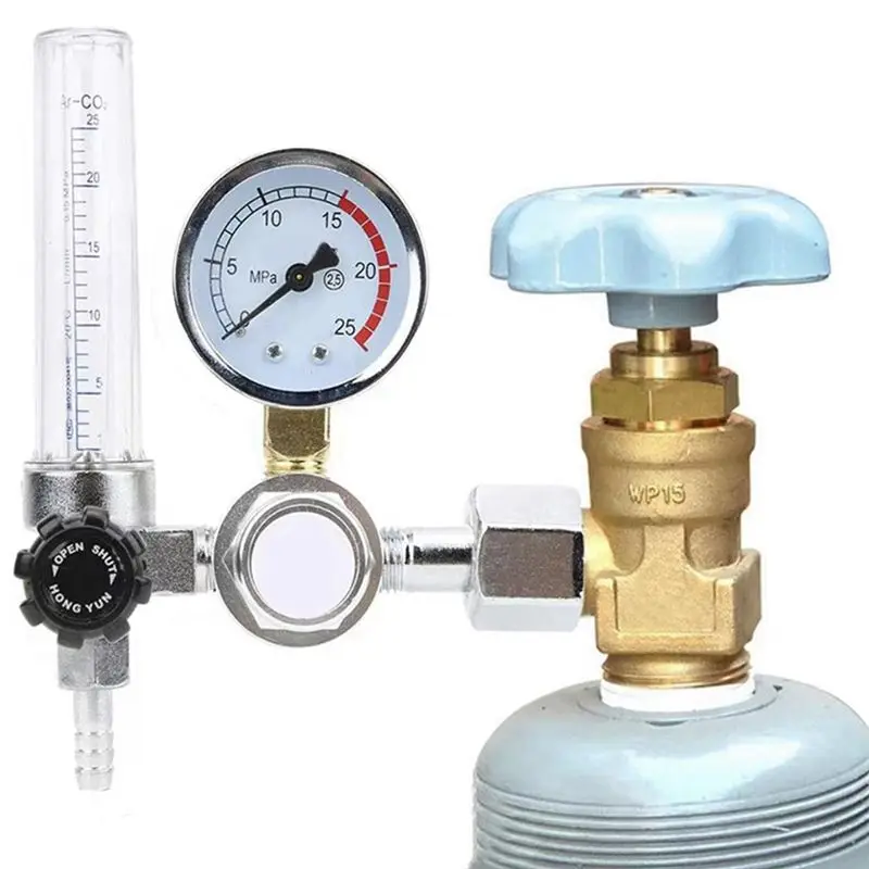 AEE4-Gas Pressure Reducer Reducing Valve Steel Cylinder Gas Cylinder Pressure Reducing Valve 0-25Mpa Arc Welding Gas Meter