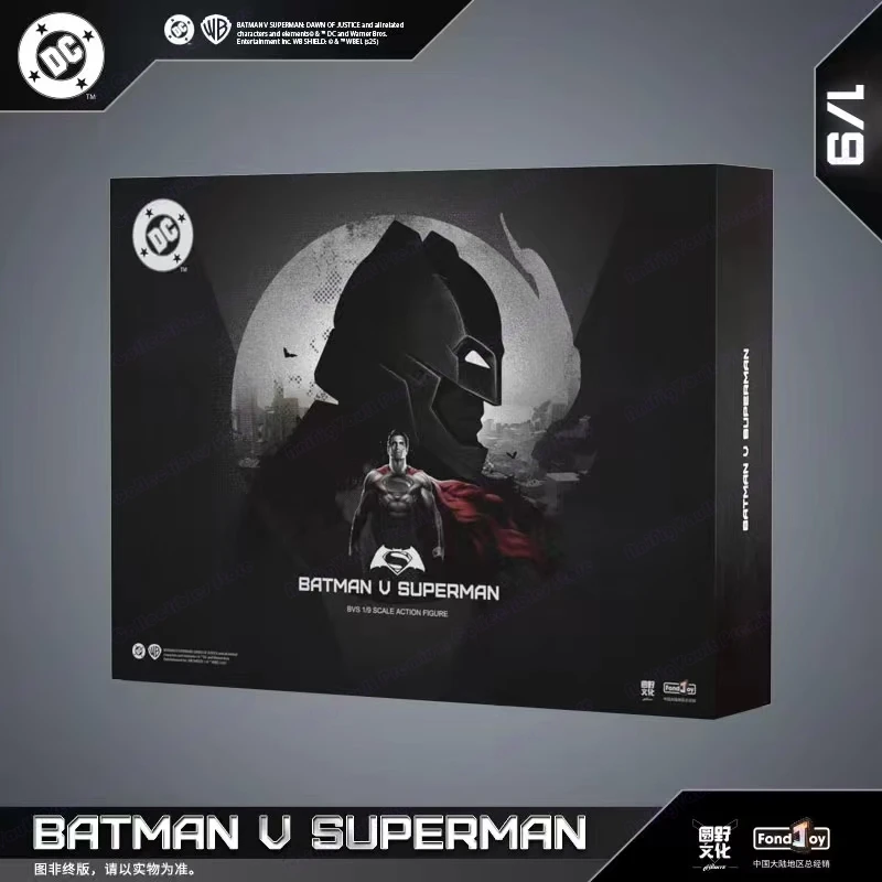 Novo Conjunto Original Fondjoy BVS Armored Batman Batalla Figura Danificada do Superman 1/9 Batman V Superman: Amante da Justiça DC