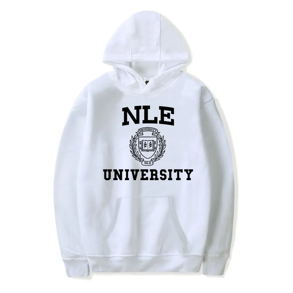 NLE Choppa NLE University Vintage 90s Hoodie Unisex Harajuku Hip-hop Streetwear Sweatshirt Spring and Autumn Fashion Outwear 