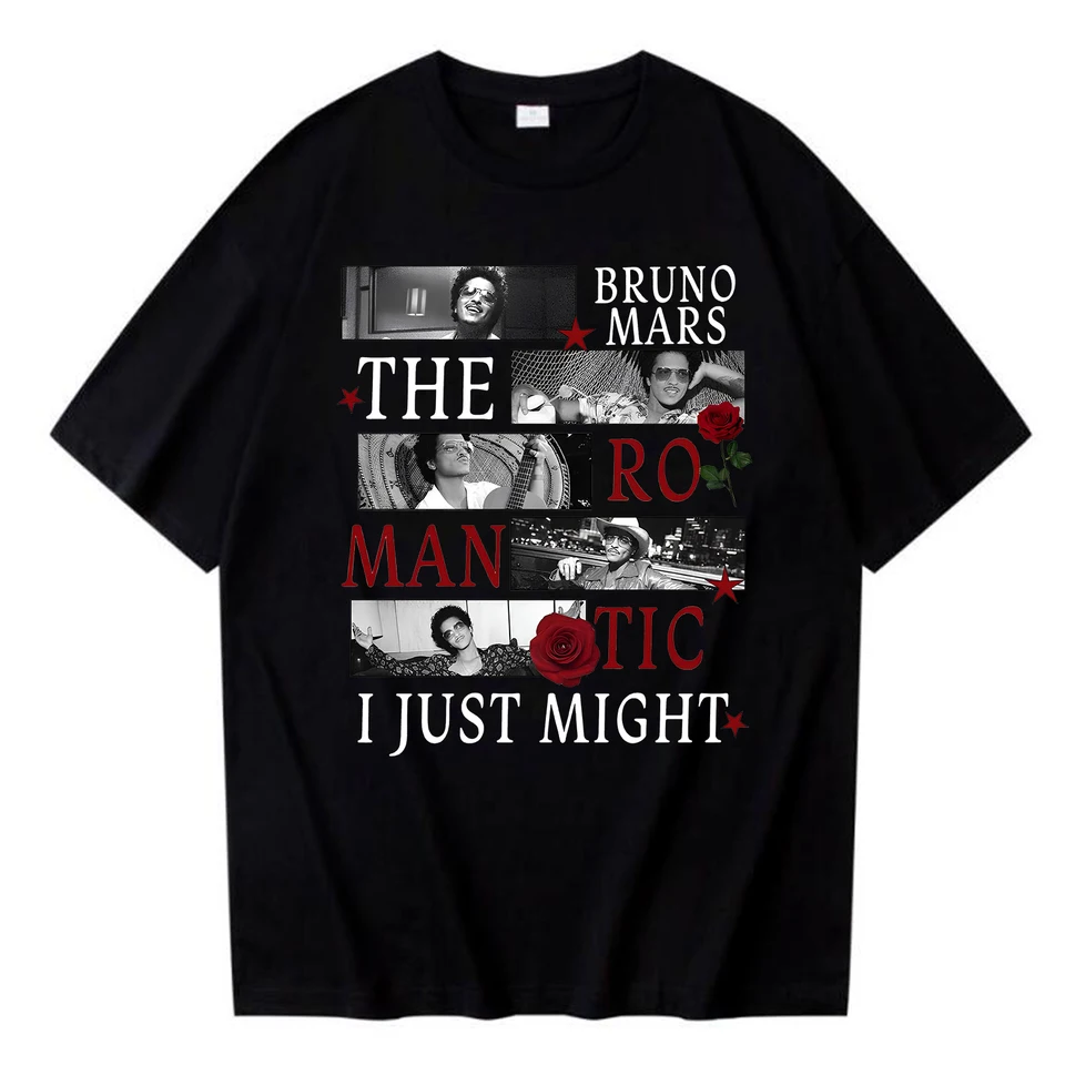 Bruno Mars The Romantic Tour 2026 T-shirt Man Woman Singer Bruno